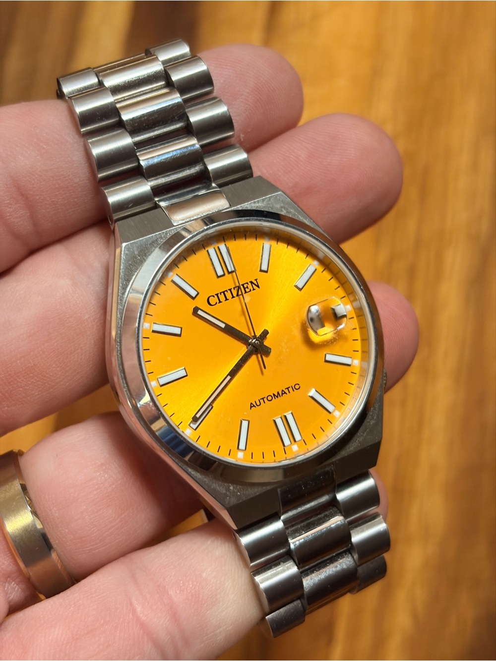 Citizen Tsuyosa Automatic Watch - yellow dial